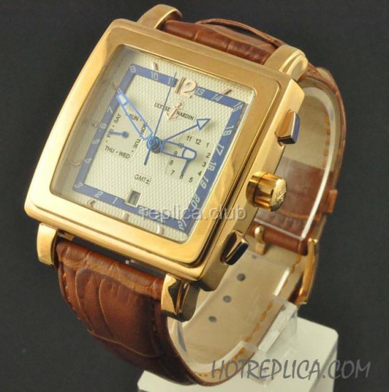 Ulysse Nardin Quadrato Dual Time GMT Datograph Replica Watch #2