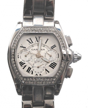 Cartier Roadster Kalender Diamonds Replica Watch #2
