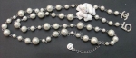 Chanel White Pearl Necklace Replica #8