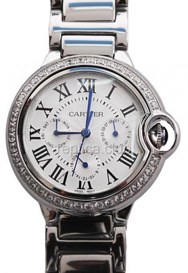Cartier Ballon Bleu de Cartier Replica Watch Datograph Diamonds, mittelgroß