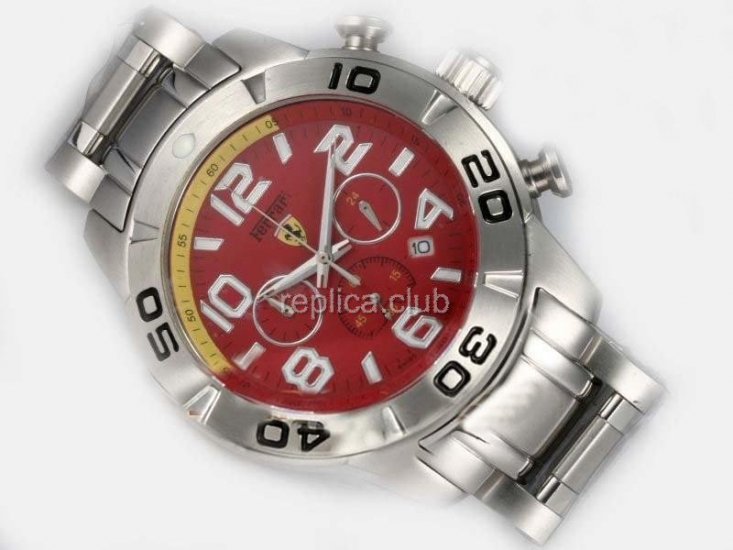 Replica Ferrari-Uhr Chronograph Arbeits Red Dial - BWS0341