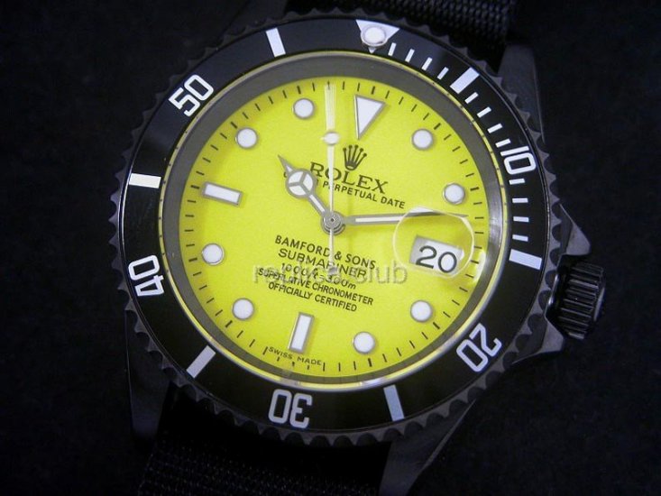 Rolex Submariner Yellow Swiss Replica Watch