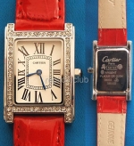 Cartier Tank Americaine Moyen Diamonds Replica Watch #3