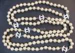 Chanel White Pearl Necklace Replica #11