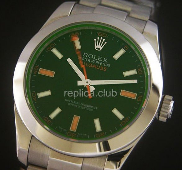 Rolex New Milguess Green Swiss Replica Watch