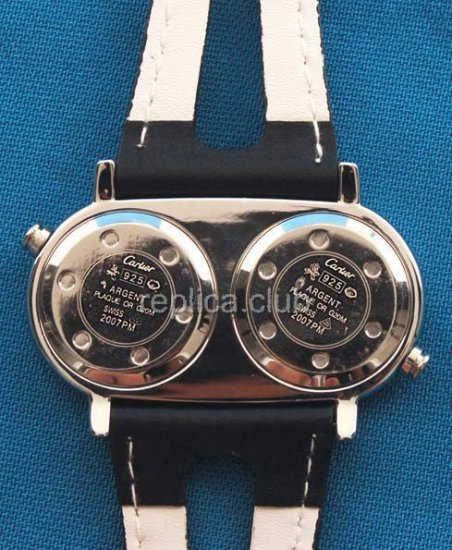 Cartier Two Time Zones Quartz Replica Watch #2