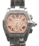 Cartier Roadster Calendar Diamonds Replica Watch #1