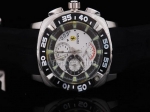 Replica Ferrari Watch Working Chronograph Black Graduated Bezel and White Dial-Small Calendar and Ru - BWS0334