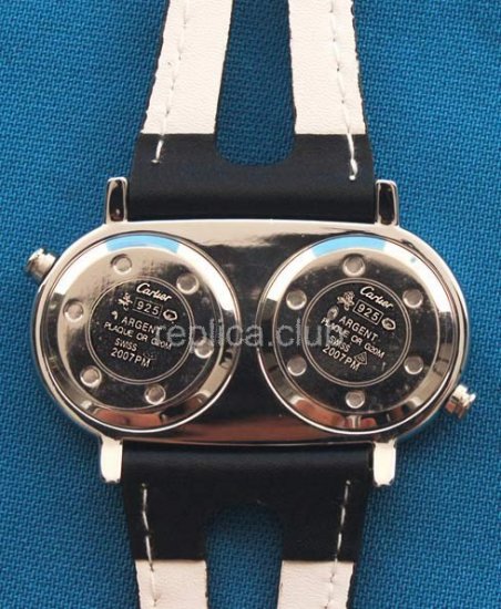 Cartier Two Time Zones Quartz Replica Watch #1