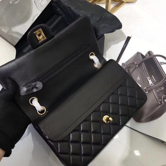 Chanel Classic Double Flap Bag – Smooth & Medium & Black