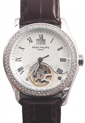 Patek Philippe Calatrava Date Diamonds Replica Watch #5