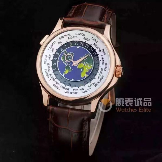 Patek Philippe World Time Men Swiss Replica Watch #2