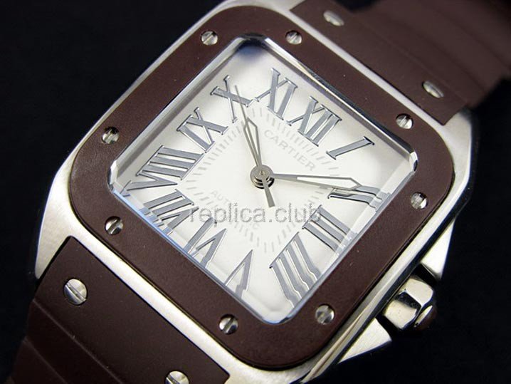 Cartier Santos 100 Mens Swiss Replica Watch #3