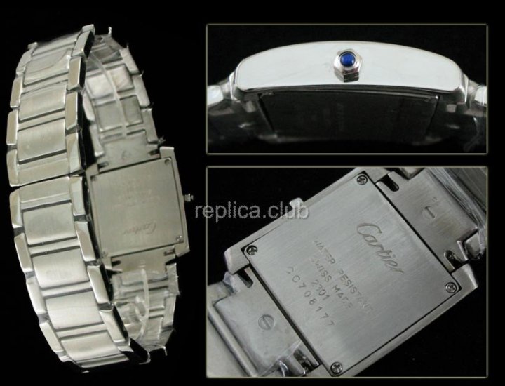 Cartier Tank Francaise Joyería Replica Watch #4