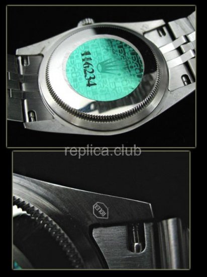 Señoras Rolex Oyster Perpetual Datejust réplica reloj suizo #16