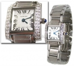 Cartier Tank Francaise Joyería Replica Watch #2