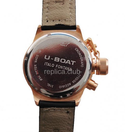 U-Boat Cronógrafo cabina de 52 mm Reloj Replica #7