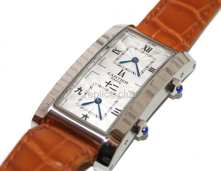 Cartier Tank Tiempo de viaje Replica Watch #1