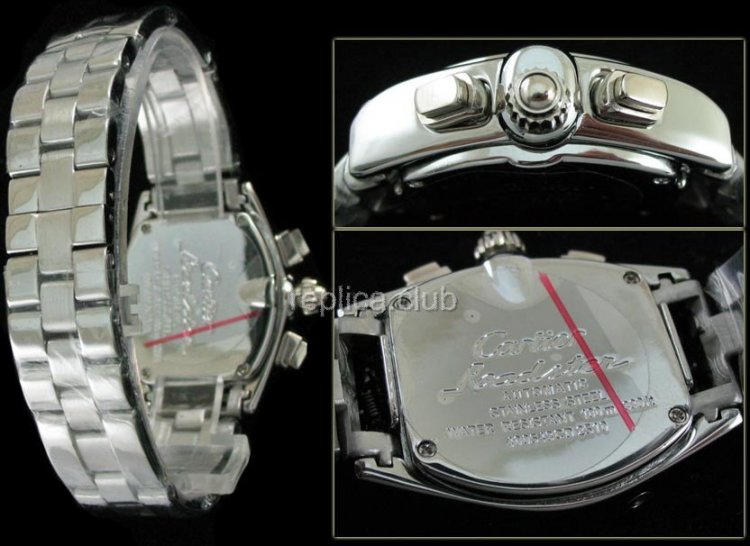 Cartier Roadster Señoras Calendario Replica Watch
