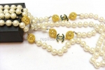 Replica Chanel blanco collar de perlas #1
