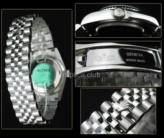 Señoras Rolex Oyster Perpetual Datejust réplica reloj suizo #14