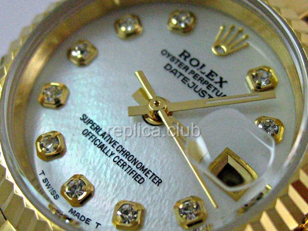Señoras Rolex Oyster Perpetual Datejust réplica reloj suizo #4