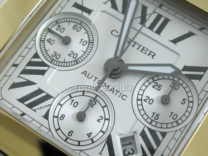 Cartier Santos 100 cronógrafo Replicas relojes suizos #2