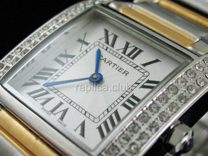Cartier Tank Francaise Joyería Replica Watch #5