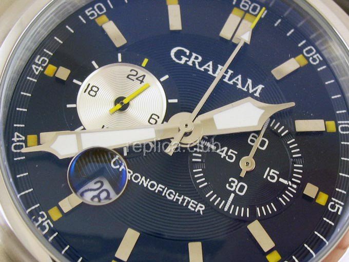 Graham Oversize Chronofighter reloj cronógrafo clásico Replica #3