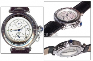 Réserve de Marche Cartier Pasha Watch Fuseau Replica Double #1