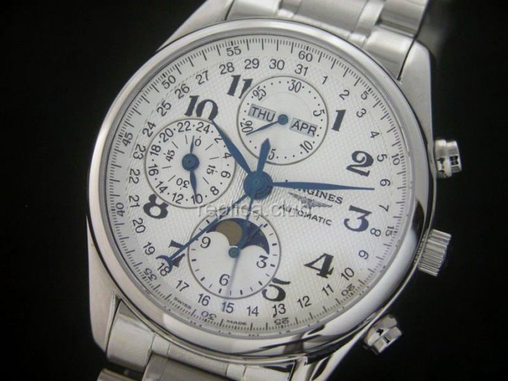 Master Collection Chronographe Longines Phase de lune Replica Watch suisse