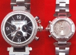 Pacha Cartier Datograph Replica Watch Diamonds #1