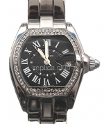 Roadster Cartier Date Replica Watch Diamonds