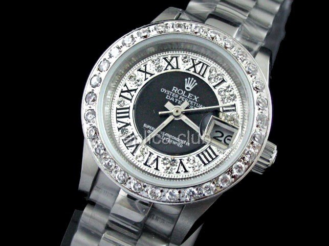 Rolex Oyster Perpetual Datejust Ladies Swiss Replica Watch #9