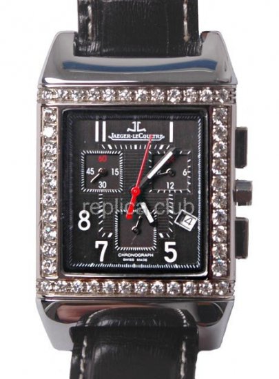 Jaeger Le Coultre Reverso Chronograph erotici Diamonds Replica Watch