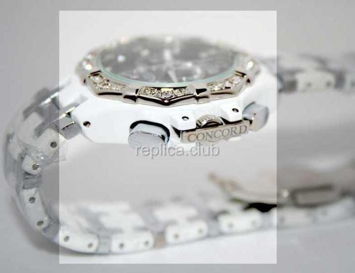 Concord Saratoga Chronograph Diamond Watch Replica #2