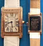 Cartier Tank Americaine Moyen Diamonds Replica Watch #2