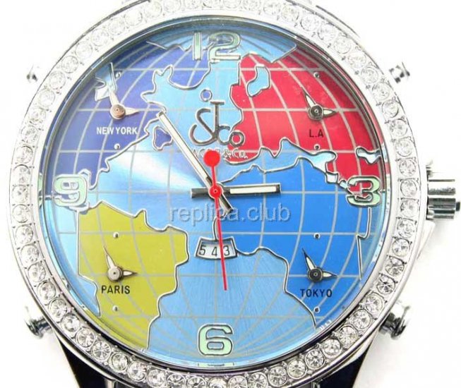 ジェイコブ＆カンパニー5タイムゾーンは、世界はあなたの時計のレプリカです #6