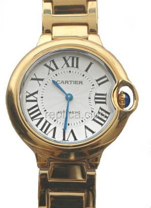 カルティエドゥカルティエバルーンブルーは、中サイズ、レプリカ時計 #3