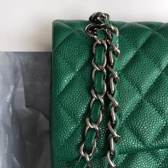 Chanel Classic Double Flap Bag – Caviar & Medium & Green