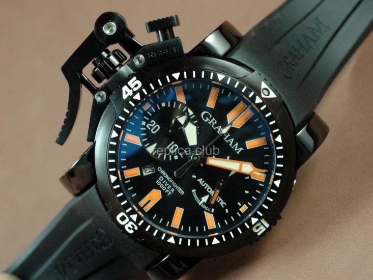 Graham Chronofighter DRIVER 1000FTスイス時計のレプリカ #2