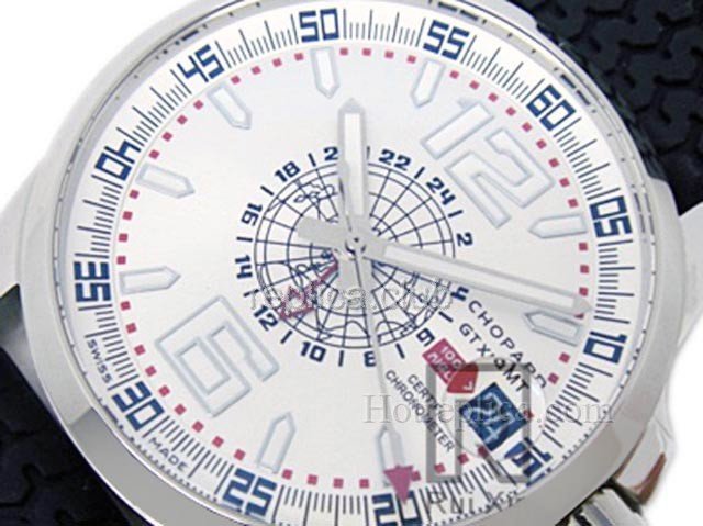 ショパールマイルMilgiaのグランツーリスモ契約GMTまでですスイス時計のレプリカ #2