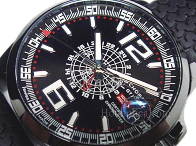 ショパールマイルMilgiaのグランツーリスモ契約GMTまでですスイス時計のレプリカ #4