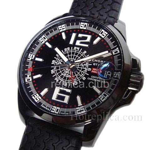 ショパールマイルMilgiaのグランツーリスモ契約GMTまでですスイス時計のレプリカ #4