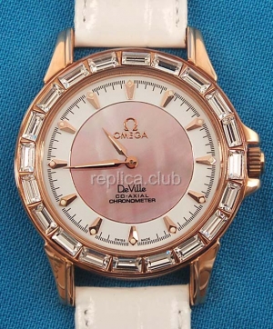 Omega De Ville Replica Watch Co-Axial Diamonds #3