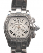 Roadster Cartier Replica Watch Calendar Diamonds #2