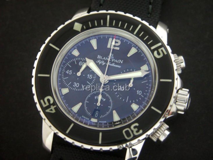 Blancpain Chronograph 50 braças Swiss Replica Watch