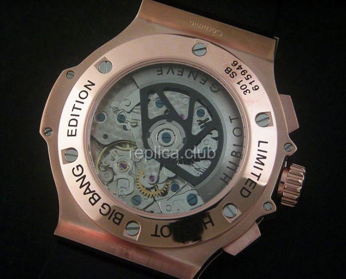 Hublot Big Bang Skeleton Automático Swiss Replica Watch #3