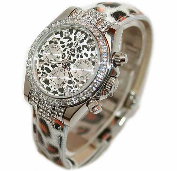 Rolex Daytona Cosmograph Leopard, Replica Watch Tamanho Médio #1