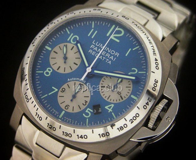 Officine Panerai Luminor PAM168 Регетта Chronograph Swiss Watch реплики